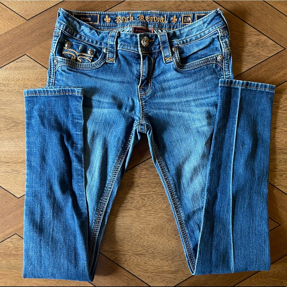 Rock Revival Calli Skinny Jeans sz 28